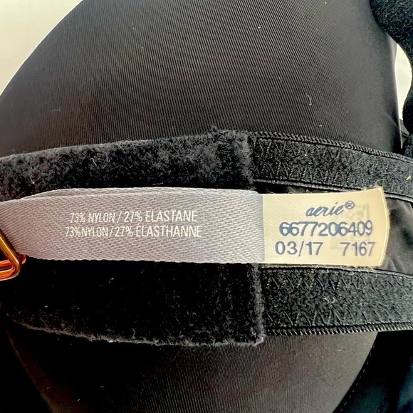 NWT Aerie Black Adjustable Strap Katie Bra Size 34A Women’s - Picture 5 of 6